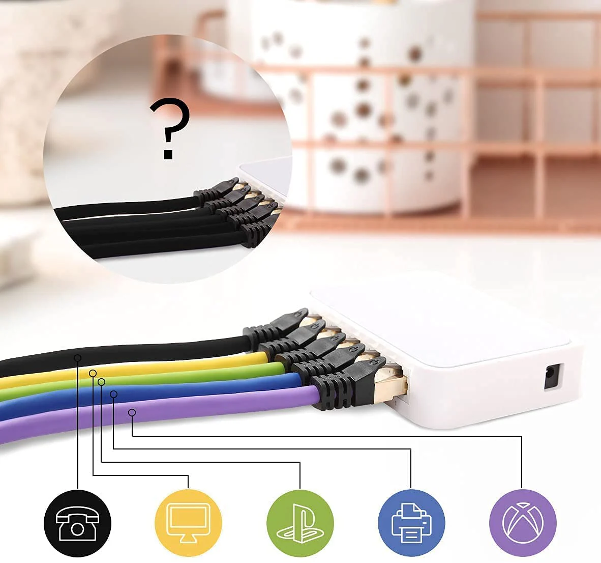 Duronic Cable de ethernet BK 3M CAT8 2Ghz 2000MHz 40Gbps S FTP Cable de conexión y Conector RJ45 | Máx velocidad de Fibra Óptica Banda ancha y Transmisión de datos rápida | Compatibilidad Universal - Imagen 5