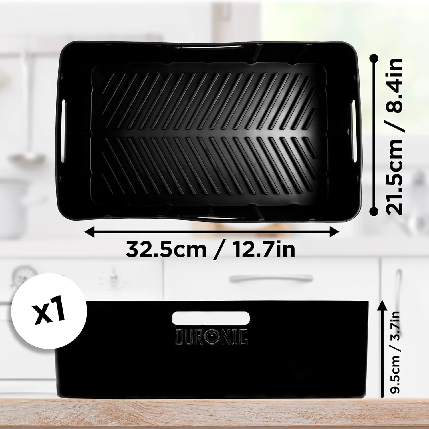 Duronic AFL2 Molde de silicona reutilizable Accesorio para freidora de aire Molde de silicona antiadherente compatible con Duronic AF34 AF24 u otras freidoras de aire - Imagen 2