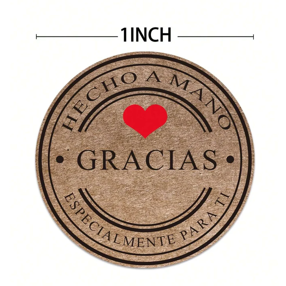 Rollo de pegatinas "Gracias" - Imagen 2