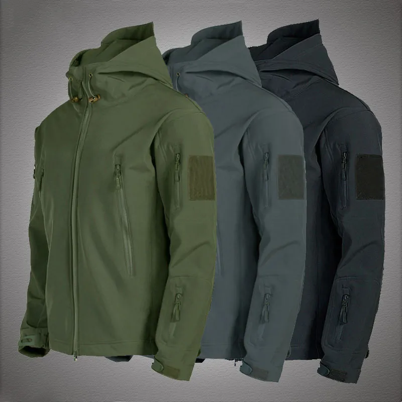 Chaqueta Táctica Militar para Hombre Corta Vientos e Impermeable
