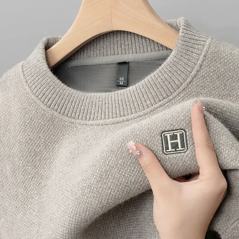 Jersey para Hombre con Forro Polar Térmico Cuello Redondo