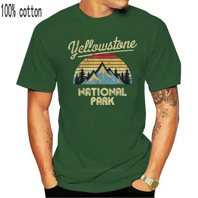 Camiseta Retro Yellowstone National Park